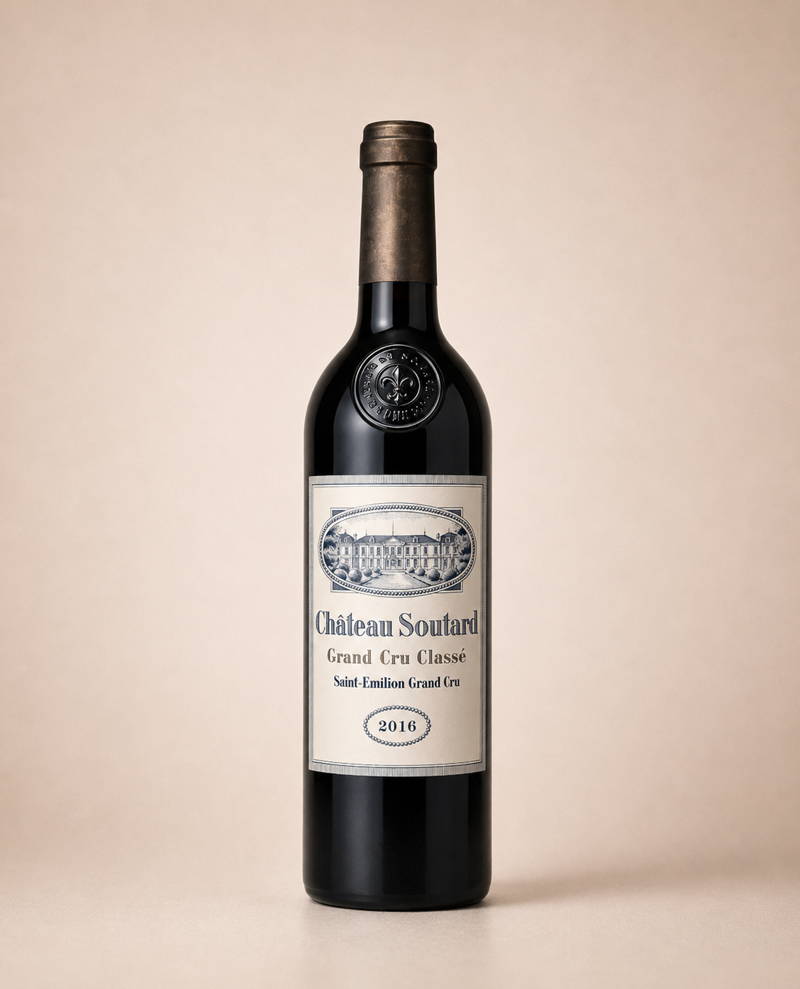 Botella de Château Soutard 2016 — Saint-Émilion Grand Cru Classé Burdeos — Tinto Merlot