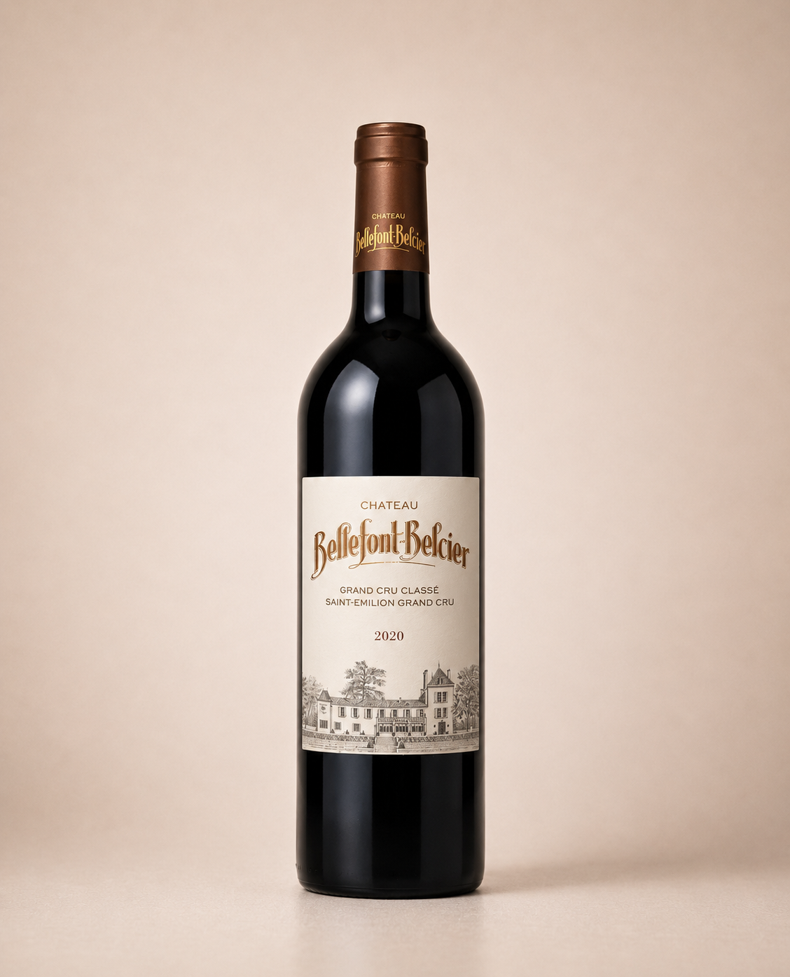 Botella de Château Bellefont-Belcier 2020 — Saint-Émilion Grand Cru Classé Burdeos — Tinto
