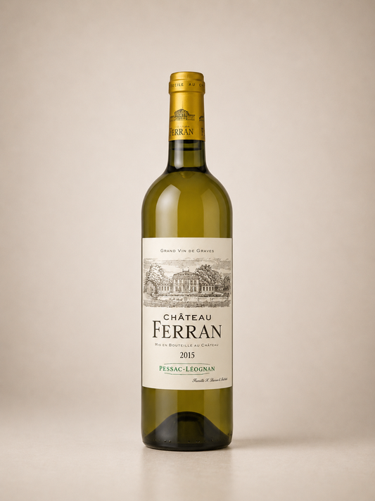Botella de Château Ferrand Blanc 2015 — Pessac-Léognan Burdeos — Blanco Sauvignon Blanc