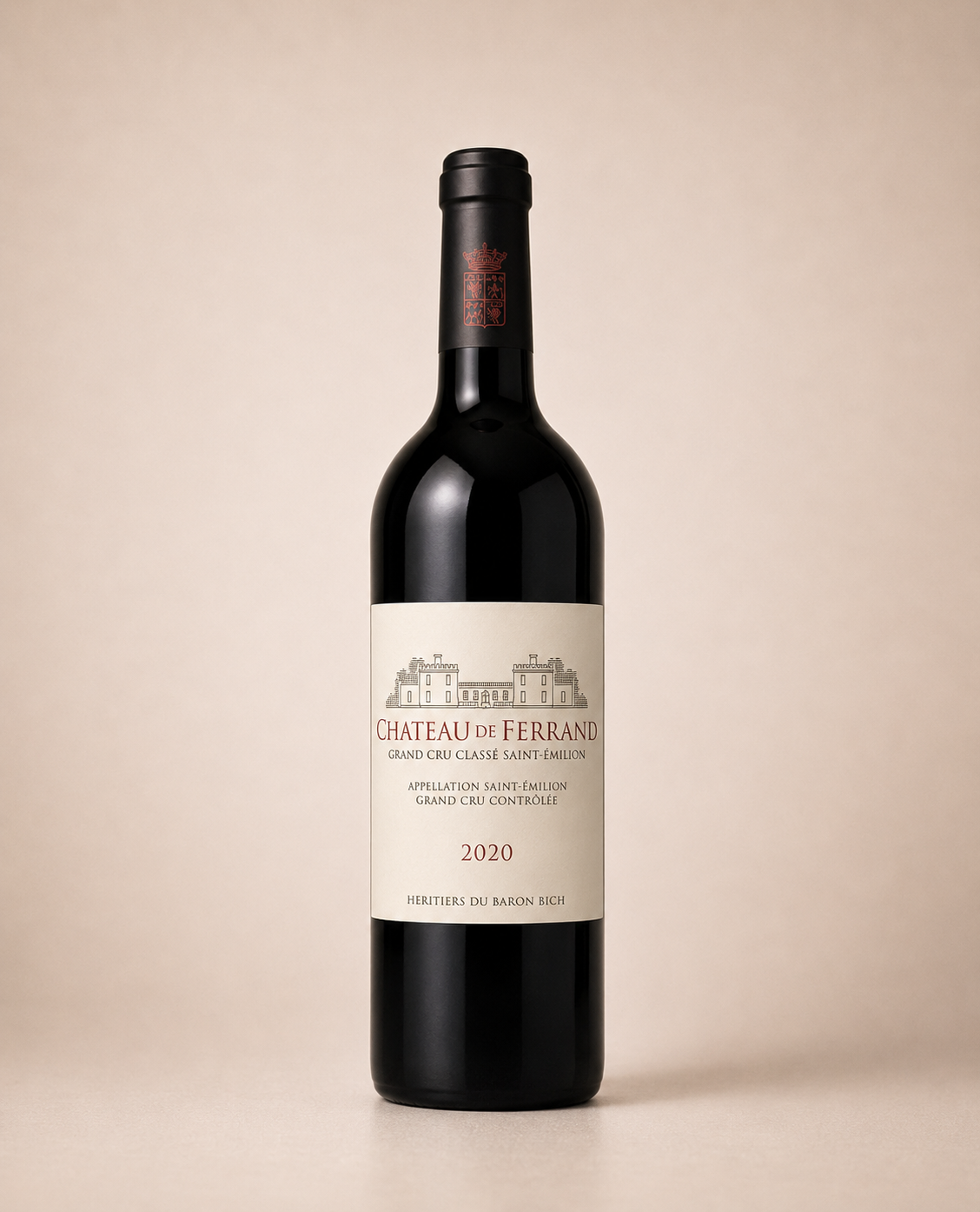 Botella de Château De Ferrand 2020 — Saint-Émilion Grand Cru Burdeos — Tinto Merlot
