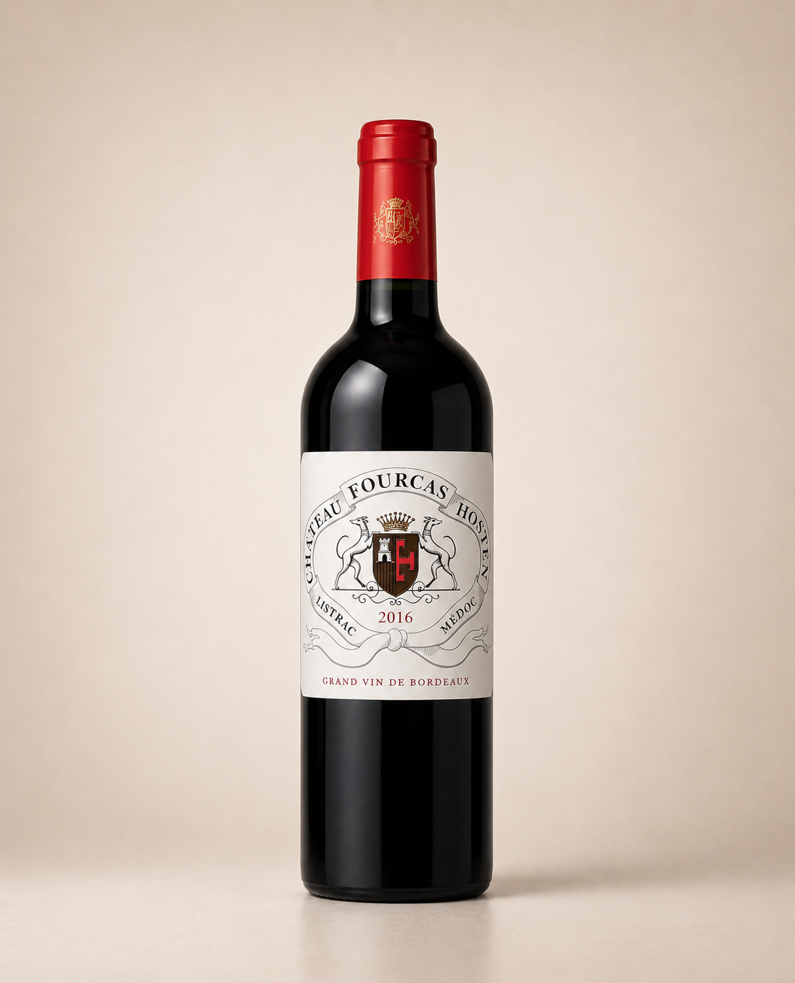 Botella de Château Fourcas Hosten 2016 — Listrac-Médoc Cru Bourgeois Exceptionnel — Tinto