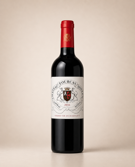 Botella de Château Fourcas Hosten 2016 — Listrac-Médoc Cru Bourgeois Exceptionnel — Tinto