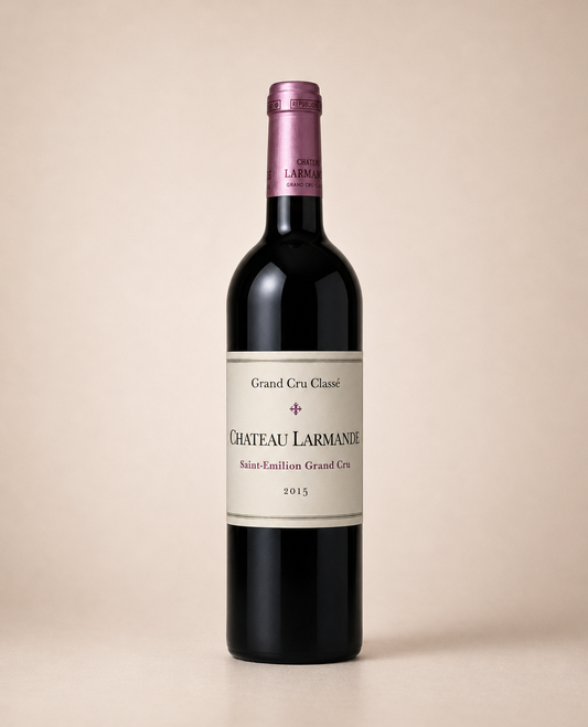 Botella de Château Larmande 2015 — Saint-Émilion Grand Cru Classé Burdeos — Tinto Merlot