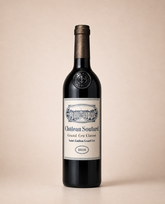 Botella de Château Soutard 2016 — Saint-Émilion Grand Cru Classé Burdeos — Tinto Merlot