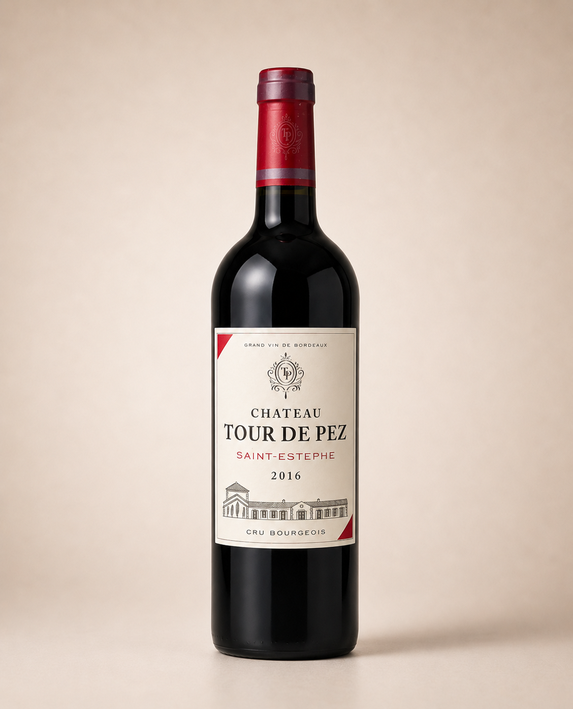 Botella de Château Tour de Pez 2016 — Saint-Estèphe Cru Bourgeois Exceptionnel — Tinto
