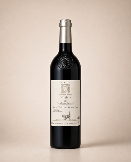Botella de Virginie de Valandraud 2015 — Saint-Émilion Premier Grand Cru Classé — Tinto Merlot